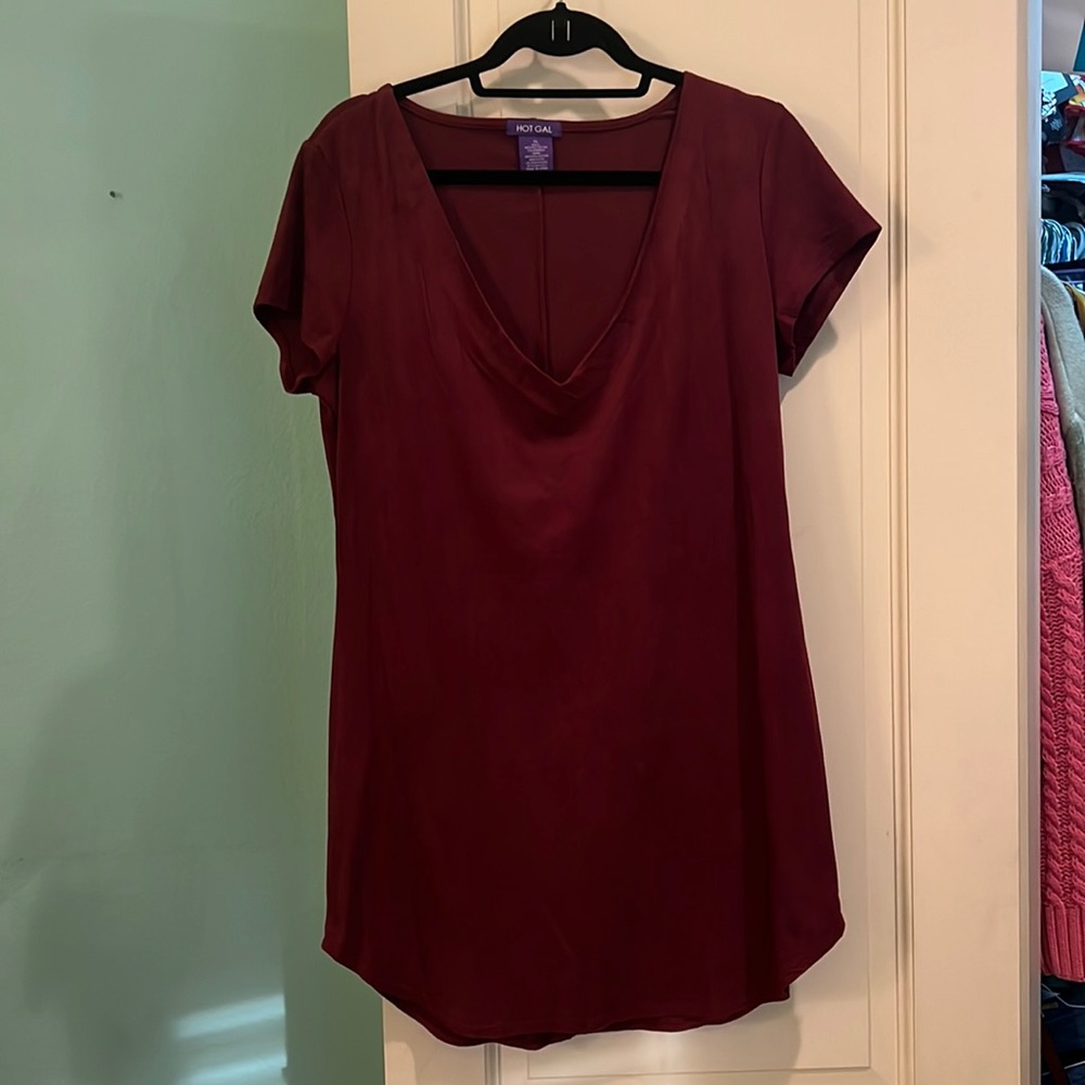 Red Suede Dress